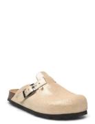 Slippers Nubuck Leather Tøfler Innesko Beige En Fant