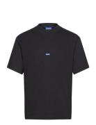 Nieros Tops T-shirts Short-sleeved Black HUGO BLUE