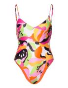 Rio V Neck Piece Badedrakt Badetøy Multi/patterned Seafolly