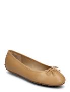 Jayna Nappa Leather Driver Flat Ballerinasko Ballerinaer Beige Lauren ...