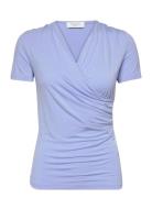 Rwbiarritz Ss T-Shirt Tops T-shirts & Tops Short-sleeved Blue Rosemund...