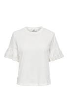 Onlpennie S/S Emb. Ub Swt Tops T-shirts & Tops Short-sleeved White ONL...