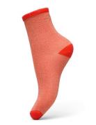 Dina Solid Lingerie Socks Regular Socks Red Becksöndergaard