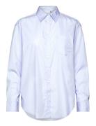 Rel Classic Poplin Shirt Tops Shirts Long-sleeved Blue GANT