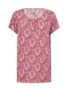 Sc-Dorte Tops T-shirts & Tops Short-sleeved Pink Soyaconcept