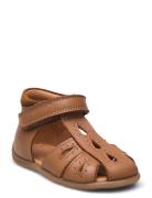 Starters? Drops Velcro Sandal Shoes Summer Shoes Sandals Brown Pom Pom