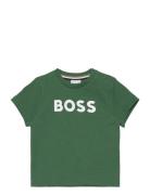 Short Sleeves Tee-Shirt Tops T-shirts Short-sleeved Green BOSS