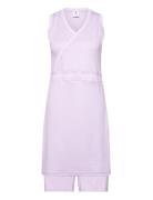 Paris Sl Dress Kort Kjole Purple Daily Sports