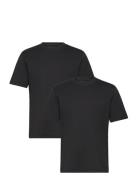 Double Pack Crew Neck Tee Tops T-shirts Short-sleeved Black Tom Tailor