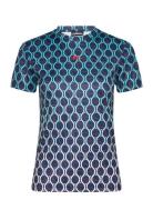 Ada Printed T-Shirt Tops T-shirts & Tops Short-sleeved Blue J. Lindebe...