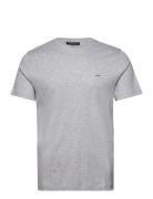 Sleek Mk Crew Tops T-shirts Short-sleeved Grey Michael Kors