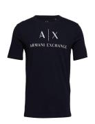 T-Shirt Tops T-shirts Short-sleeved Black Armani Exchange