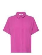 Srfreedom Ss Shirt Tops Shirts Short-sleeved Purple Soft Rebels