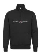Tommy Logo Mockneck Tops Sweat-shirts & Hoodies Sweat-shirts Black Tom...