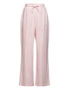 Grcamille Linen Pants Bottoms Trousers Pink Grunt