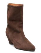 Vully 50 Triangle Shoes Boots Ankle Boots Ankle Boots With Heel Brown ...