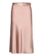 Nine Skirt Skirts Satin Skirts Pink BUSNEL