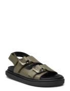 Harper Dusty Olive Sandal Flate Sandaler Green ALOHAS