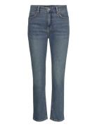 High-Rise Straight Ankle Jean Bottoms Jeans Straight-regular Blue Laur...