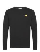 Mel Long Sleeve Gots Tops T-shirts Long-sleeved Black Double A By Wood...