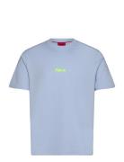 Dindion Designers T-shirts Short-sleeved Blue HUGO