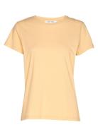 Solly Tee Solid 205 Tops T-shirts & Tops Short-sleeved Yellow Samsøe S...