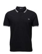 Twin Tipped Fp Shirt Tops Polos Short-sleeved Blue Fred Perry