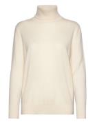 Wool & Cashmere Pullover Tops Knitwear Turtleneck Cream Rosemunde