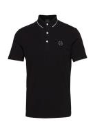 Man Jersey Polo Shirt Tops Polos Short-sleeved Black Armani Exchange