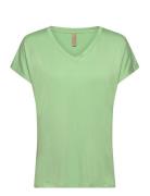 Sc-Marica Tops T-shirts & Tops Short-sleeved Green Soyaconcept