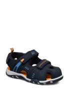 Runn Shoes Summer Shoes Sandals Navy Leaf