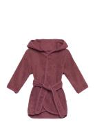 Organic Bath Robe Morgenkåpe Badekåpe Pink Pippi