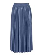 Vinitban Midi Skirt - Noos Knelangt Skjørt Blue Vila