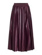 Vinitban Midi Skirt - Noos Knelangt Skjørt Purple Vila