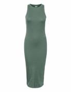 Vmlavender Sl Calf Dress Noos Knelang Kjole Green Vero Moda