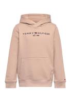 U Essential Hoodie Tops Sweat-shirts & Hoodies Hoodies Beige Tommy Hil...