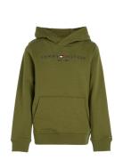 Essential Hoodie Tops Sweat-shirts & Hoodies Hoodies Green Tommy Hilfi...