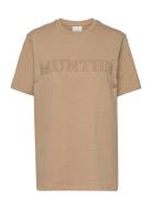 Pumpkin Tops T-shirts & Tops Short-sleeved Beige Munthe
