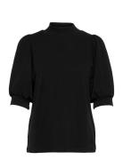 21 The Puff Blouse Tops Blouses Short-sleeved Black My Essential Wardr...