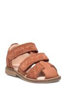 Macey Closed Toe Shoes Summer Shoes Sandals Brown Wheat