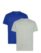 2 Pack Monologo T-Shirt Tops T-shirts Short-sleeved Green Calvin Klein...