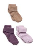 Baby Sock Rib Socks & Tights Baby Socks Purple Minymo