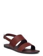 Tia Flate Sandaler Brown VAGABOND