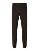 Slhslim-Elon Trs Adv B Bottoms Trousers Formal Brown Selected Homme