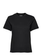 Crew Neck Regular Tops T-shirts Short-sleeved Black Bread & Boxers