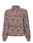 Onlnova Lux L/S Emma Shirt Aop Ptm Tops Shirts Long-sleeved Multi/patt...