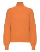 Mschmagnea Rachelle Pullover Tops Knitwear Turtleneck Orange MSCH Cope...