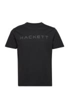 Essential Tee Tops T-shirts Short-sleeved Black Hackett London