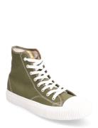 Biajeppe Sneaker High Canvas Høye Sneakers Green Bianco