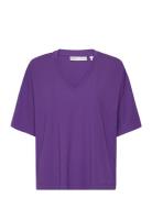 Kasiaiw Tshirt Tops T-shirts & Tops Short-sleeved Purple InWear